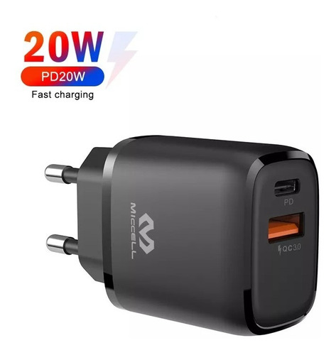 Cargador Para iPhone 10 11 12 13 Puerto Pd Fast Ch Y Qc 3.0