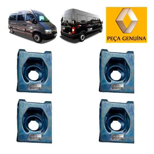 Kit Porca Chapa Fixaçao Parabarro Master 02 A 13 7703046143