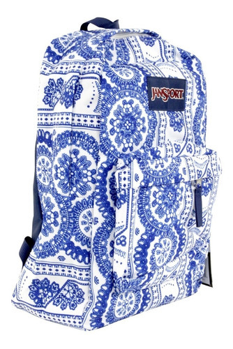 Mochila Jansport Mujer Azul Blanco Super Break Js00t5010l0