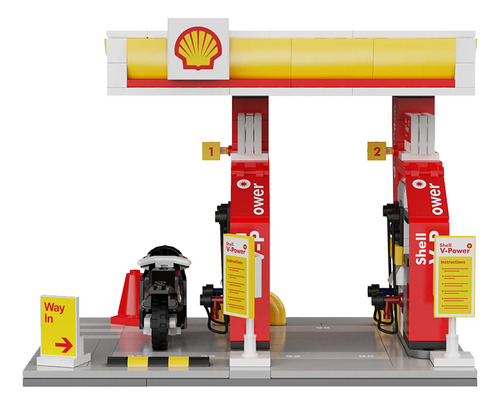 Play Set Shell Select Bloques Cada Estación De Combustible