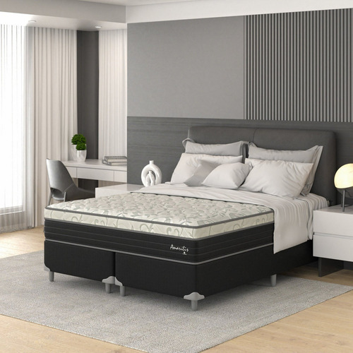Cama Box Queen D33 1,58x1,98x53cm Amarílis Montreal Bbwt