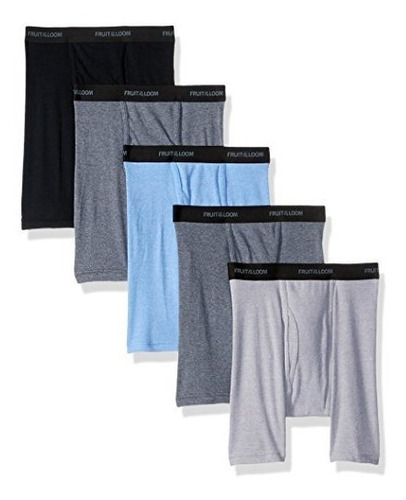 Set De 5 Bóxer Brief Talla Medium Para Hombre Fruit Of