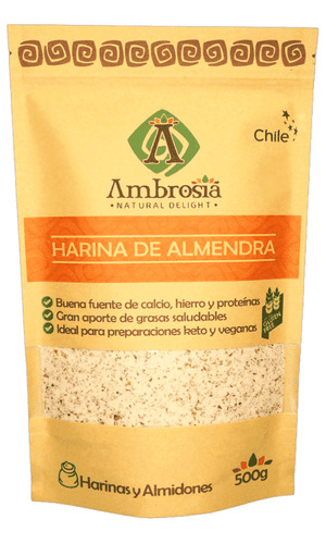 Ambrosia Harina De Almendra Sin Gluten 500 G