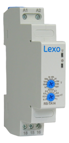 Rele Off Delay Rs-tb23 1s - 10d 12-240vac/vdc 2 C/o Lexo