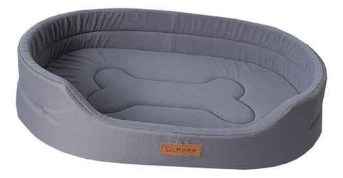 Cama Para Perros Con Sofá Para Gatos Transpirable Gris L