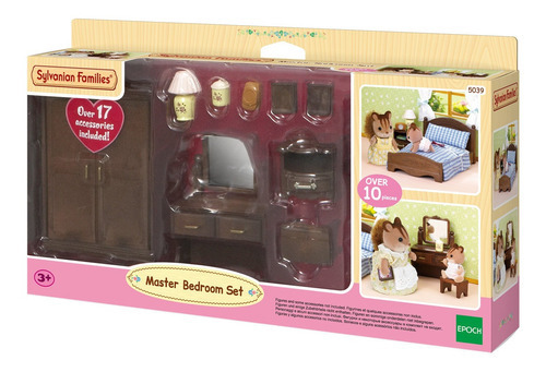 Sylvanian Families Habitación Cama Ropero Accesorios Juguete