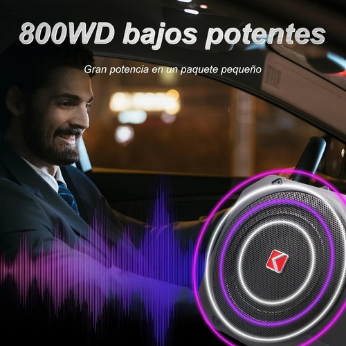 Subwoofer Amplificado 10 Pulgadas 800w Bajos Para Auto