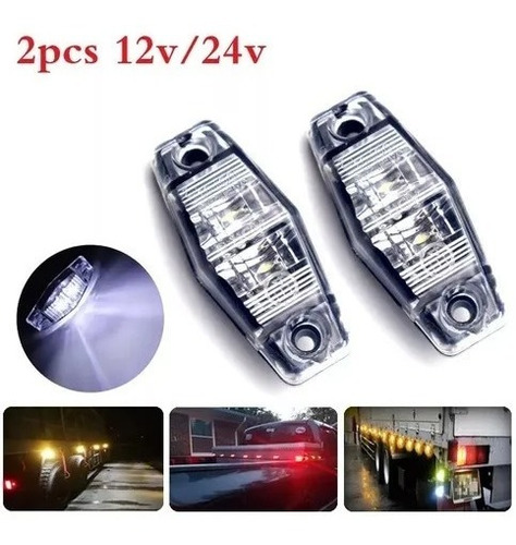 X2 Luz Led Lateral Bivoltaje Luz De Trocha 12v-24v