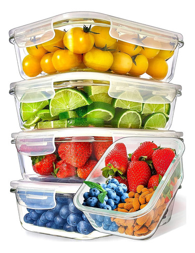 Recipientes De Vidrio Para Preparación De Comidas Prep Natur