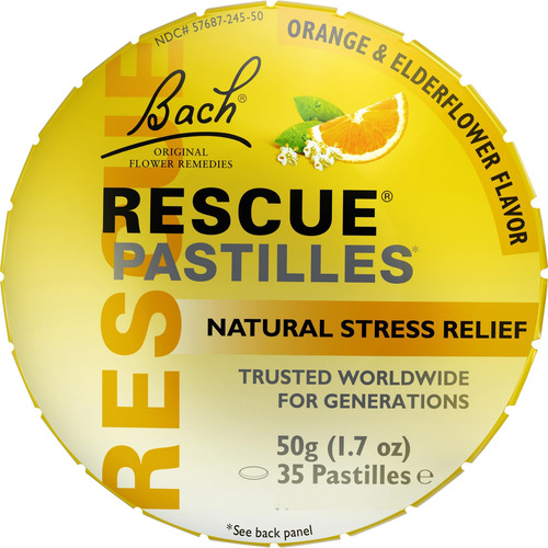 Pastilhas Bach Rescue Pastilhas De Laranja E Flor De Sabugue