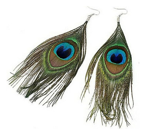 Aretes Plumas Bohemios Juego Collar Plumas Aretes Colgantes