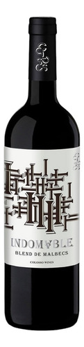 Vino Indomable Blend De Malbec 750ml. Cosecha 2021 Premiado