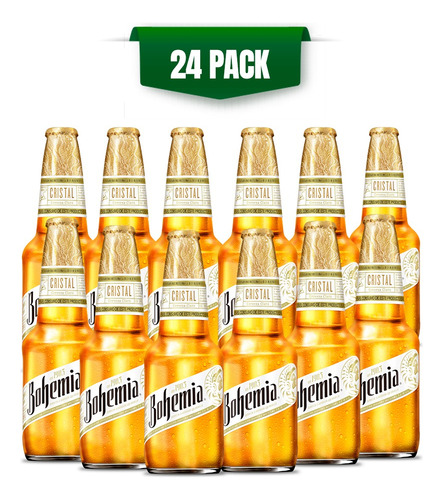 Cerveza Bohemia Cristal 24 Botellas De 355ml