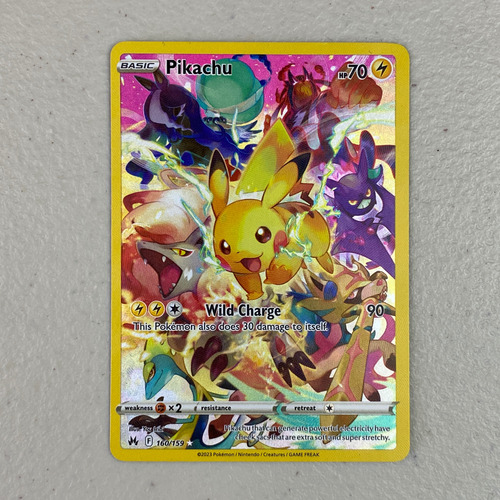 Pikachu Fa Alternate Art Crown Zenith Cartas Pokemon Tcg Pikachu Full Art Crown Zenith Inglés