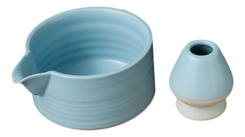 Juego De 2 Cuencos De Té Matcha Tradicional, Con Azul