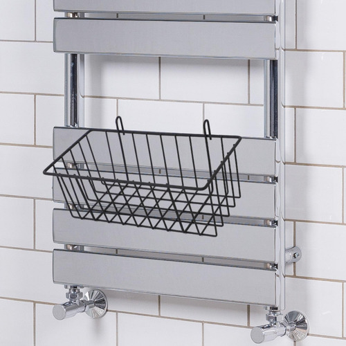Cesta De Metal Colgante Con Panel De Rejilla De Pared, L