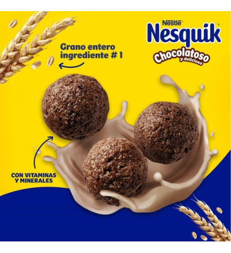 Cereal Nesquik Sabor Chocolate Nestle 1.02 Kg (2 Cajas)