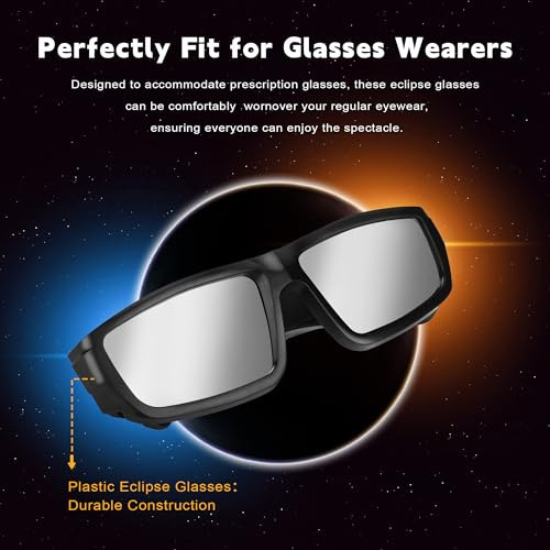 Gafas De Eclipse Solar 2024, Paquete De 6 Unidades