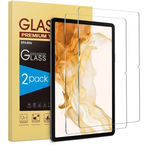 Mica De Vidrio Sparin 2pck Para Galaxy Tab S8 Plus 12.4 X800