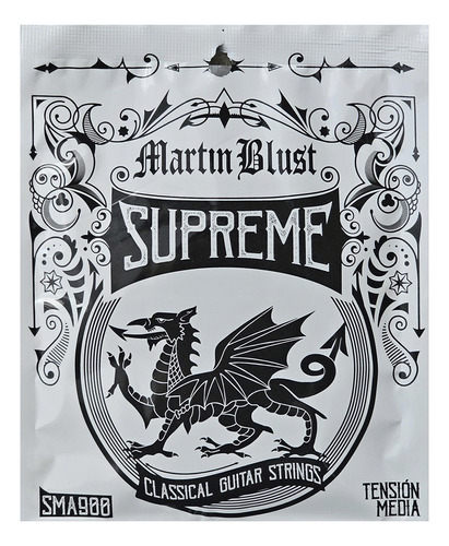 Encordado Martin Blust Sma900 Supreme Para Guitarra Clasica