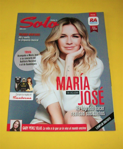 Maria Jose Revista Solo Chris Pratt Ricardo Montaner Kabah 