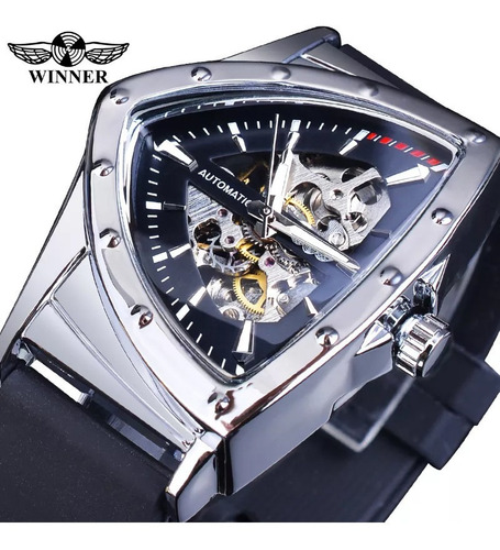 Reloj Mecánico Automático Con Esfera Triangular Para Hombre