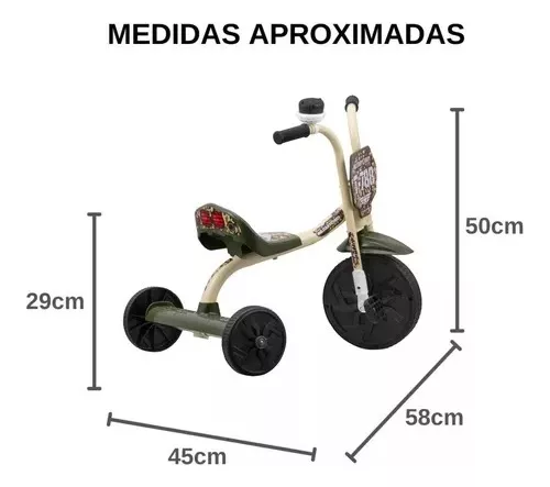 Triciclo Motoca Velotrol Infantil Pneu Emborrachado Ultra