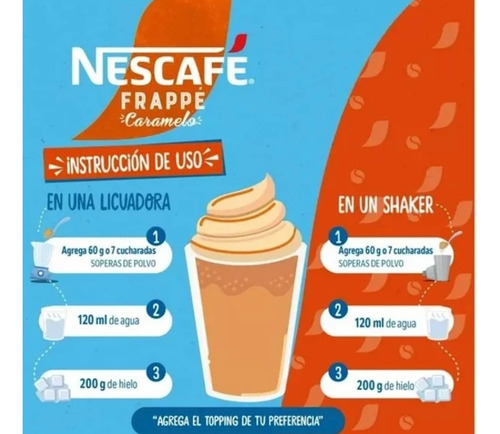 Nescafé Frappé Caramelo 1.5 Kg Café Frío En Polvo Original