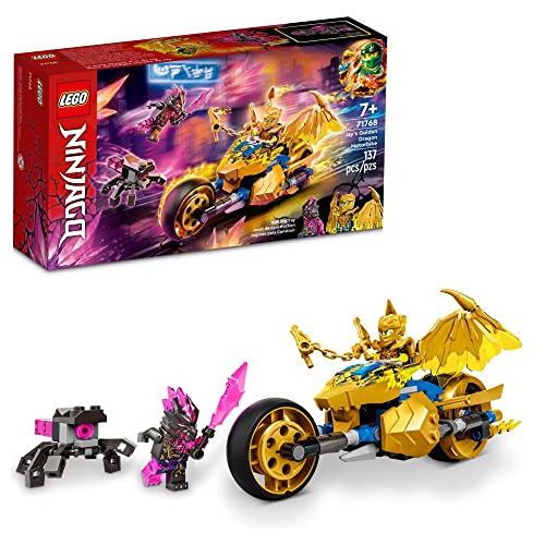 Figura Ninjago Jay's Golden Dragon Set, 71768 Toy Motorcycle