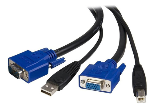 Startech Cable Kvm Usb 2 En 1  Teclado, Vídeo, Mouse / .