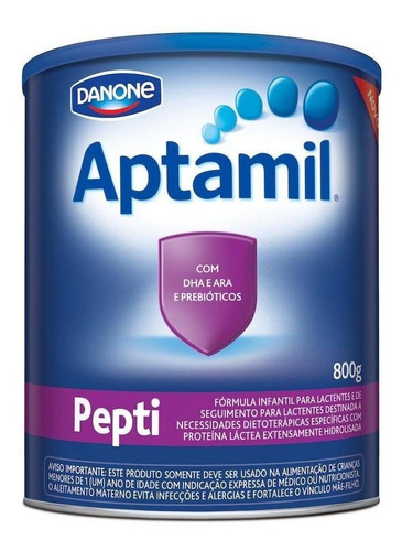 Fórmula infantil em pó Danone Aptamil Pepti em lata de 800g