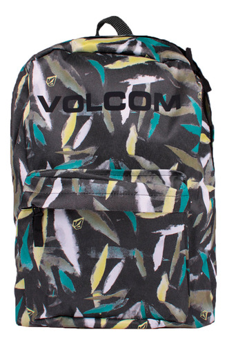Mochila Volcom Lifestyle Unisex Multi Print Vde-ama-bc Cli Color Verde-amarillo-blanco