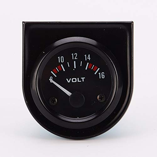 Voltimetro Calibre 52mm 8 ~ 16v Blanco Coche Tr Voltio