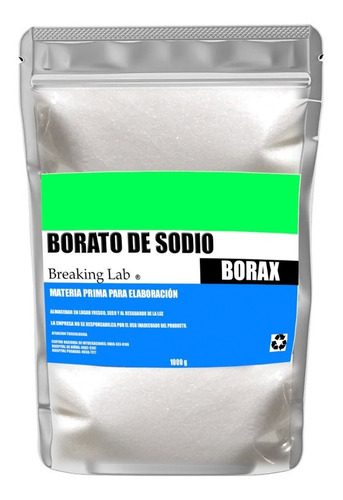 Borax Borato De Sodio 1 Kg Molido En Polvo Para Hacer Slime