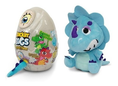 Crackin Eggs Dino Peluche Sorpresa Color Azul Coleccionable 