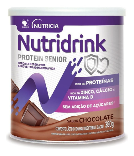 Nutridrink Protein Senior Pó Chocolate - 380g