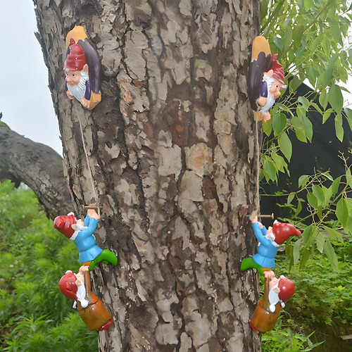 Adornos Con Forma De Árbol Enano Con Barba Blanca, Decoració