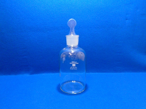 Frasco Para Reactivo Boca Ancha De Vidrio De 1000 Ml Js Expo