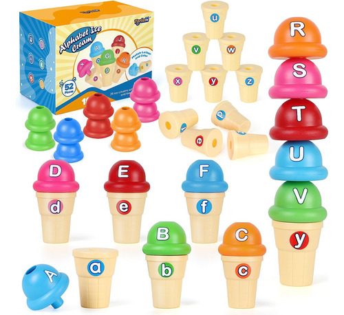 Torlam Alphabet Learning Ice Cream Toy Play, Niño Aprendiend