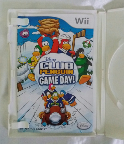 Club Penguin Game Day Caja Vacia Manual Nintendo Wii (Usado)