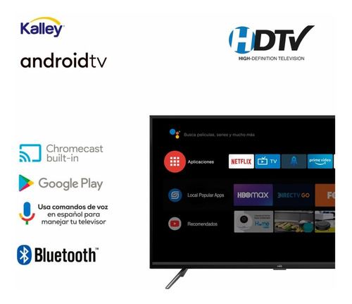 Imagen 4 de 8 de Televisor Kalley 32 Smart K-atv32hd Android Bluetooth