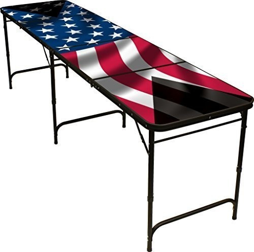 Red Cup Pong American Flag 8 Beer Pong Table