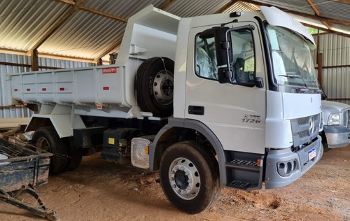 Imagem 1 de 15 de Mercedes-benz Atego 1726 Ano 2021 Caçamba Km 2.010