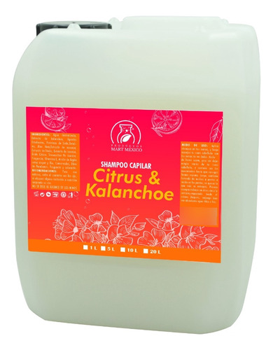 Shampoo Capilar Citrus & Kalanchoe 10 Litros