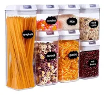 Comprar Organizadores Cocina Set 7 Frascos Dispensador Alimentos