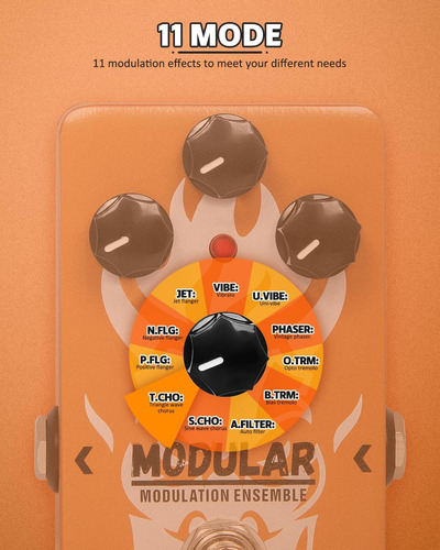 Pedal De Guitarra 11 Modos Con Efectos Y True Bypass