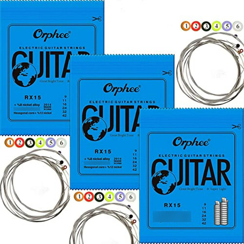 3 Sets  Rx15 Cuerdas De Guitarra Eléctrica Con Extremo De Bo