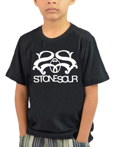Camiseta Infantil Stone Sour 100% Algodão