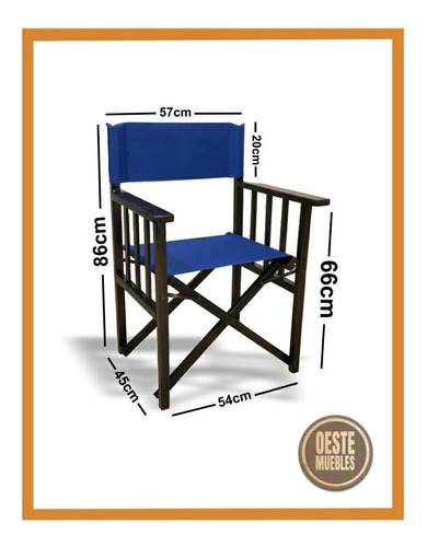 Sillones Director Madera Y Mesa Plegables Fábrica Exterior Bar Jardin