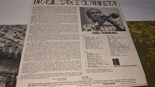 5 Lps Brasil: Trombone, Sax, Flauta, Violão. Marcus Pereira (Usado)